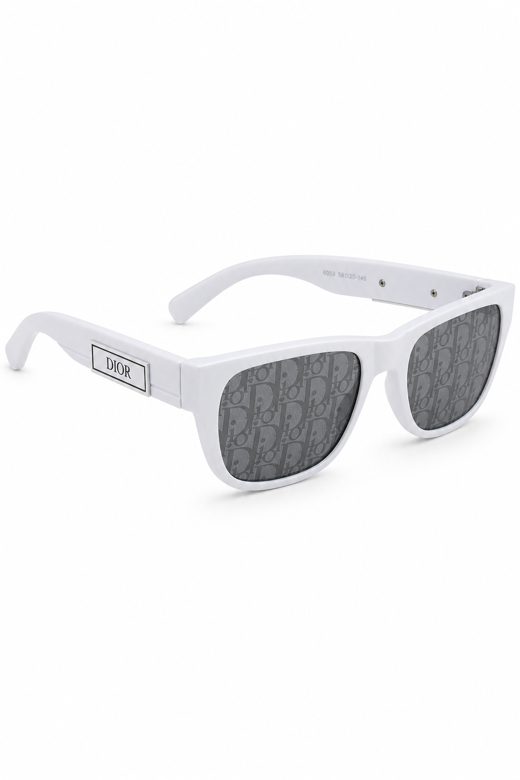 Dior White Sunglasses Printed (With Case)