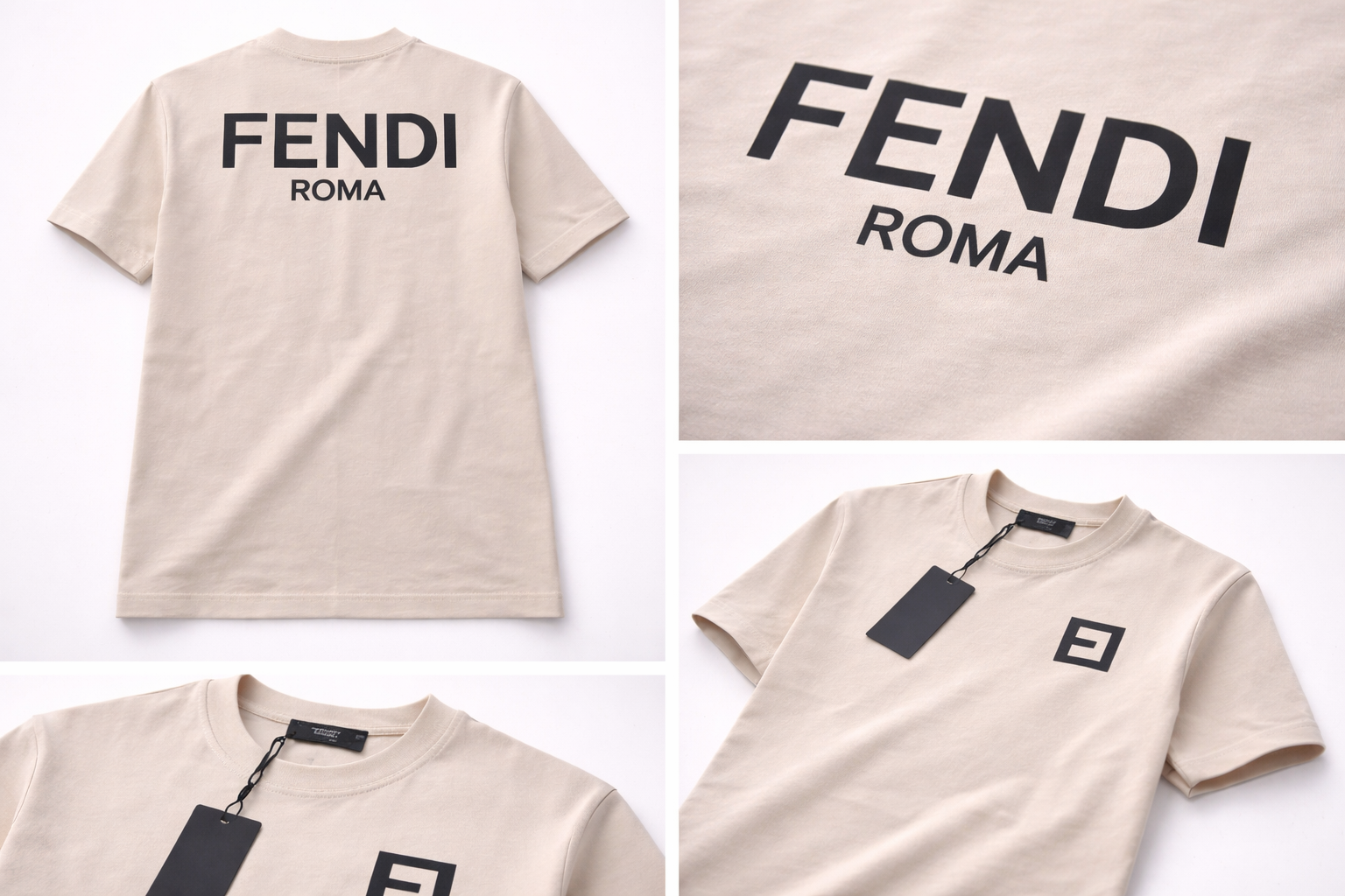 L Beige Fendi Top