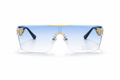 Medusa Blue lens sunglasses.
